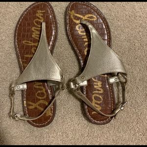 Sam Edelman gold sandals